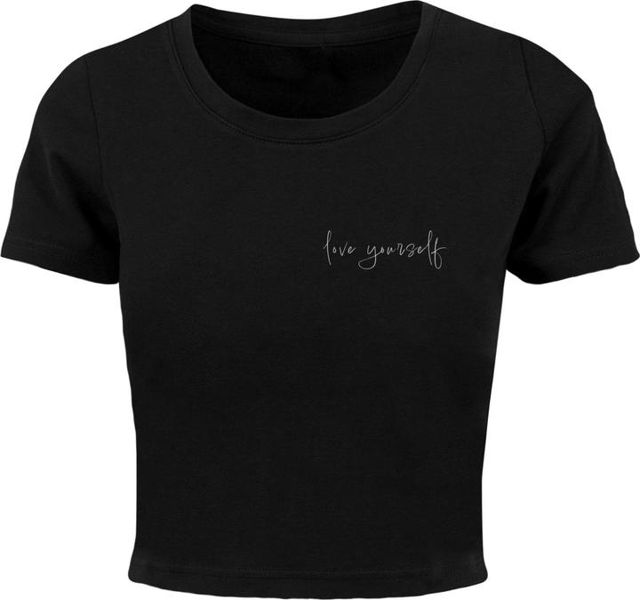 Produktbild Merchcode Ladies Love Yourself Cropped Tee - 118427 (M)