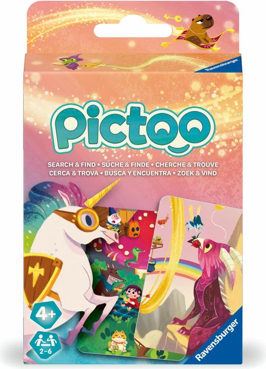 Productafbeelding Ravensburger 23480 - Pictoo Fantasy Kaartspel - Snel kaartzoekspel voor kinderen vanaf 4 jaar (Meertalig)