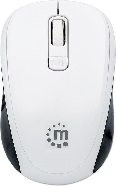 Actual product image Manhattan Bluetooth® 4.0 and USB wireless receiver, 800/1200/1600 dpi, three buttons plus mouse wheel, & (Wireless)