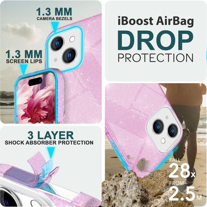 Produktbild Nalia Glitzer Hülle (Apple iPhone 15)