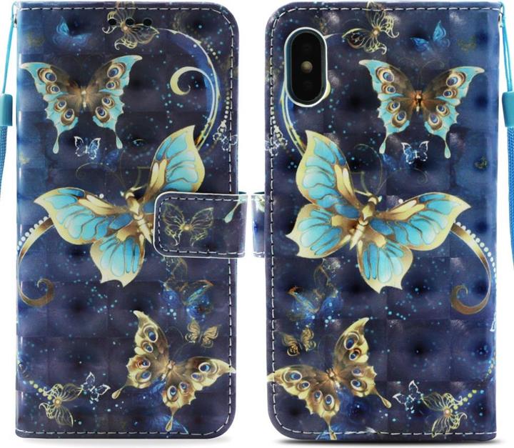Image du produit Cover-Discount Housse de téléphone portable en cuir à effet scintillant (Apple iPhone XS Max)