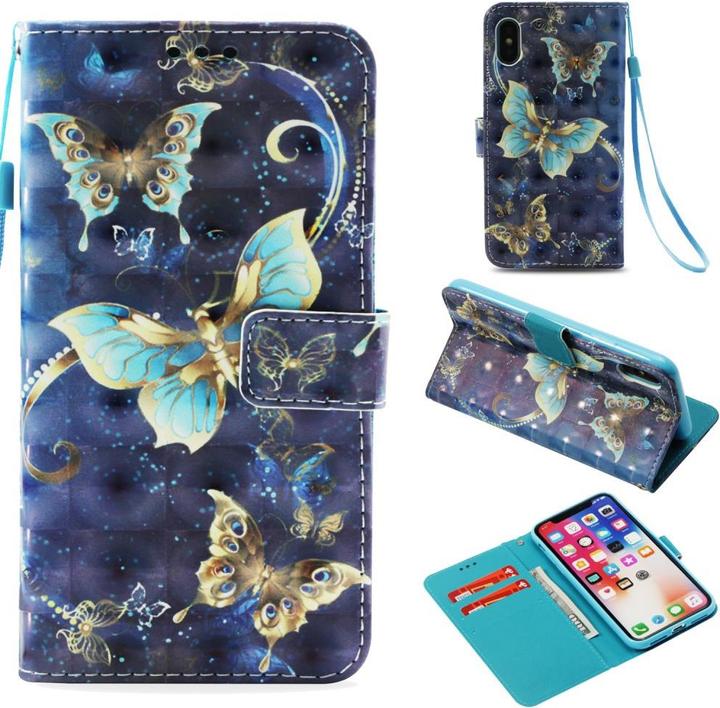 Image du produit Cover-Discount Housse de téléphone portable en cuir à effet scintillant (Apple iPhone XS Max)