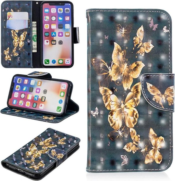 Immagine prodotto Cover-Discount Custodia per cellulare in pelle effetto glitter (Apple iPhone X, Apple iPhone XS)