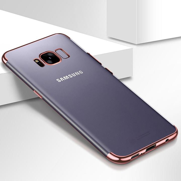 Produktbild König Design Handy Hülle Case für Samsung Galaxy A5 2017 Durchsichtig Transparent Rose Pink (Samsung Galaxy A5 (2017))