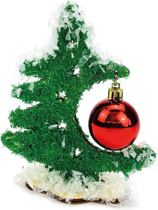 Image du produit Arbre de Noël artisanal en bois avec boule de Noël (1 -pièce)