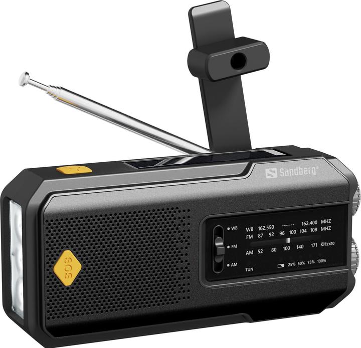 Sandberg Survivor Radio All-in-1 2000 (AM, FM, Radio Frequency (RF))