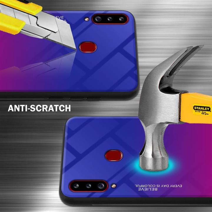 Productafbeelding Cadorabo TPU 2 kleuren glasdekking (Samsung Galaxy A20)
