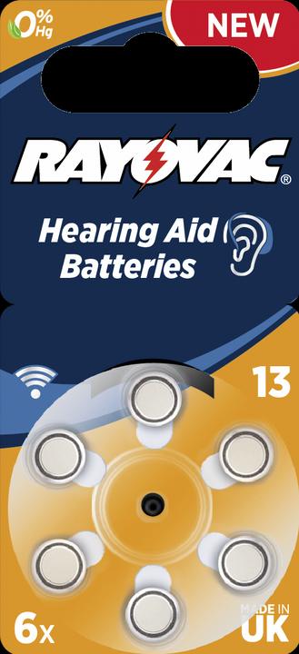 Image du produit Rayovac Spécial Acoustique 13 (6 pcs, PR48, 310 mAh)