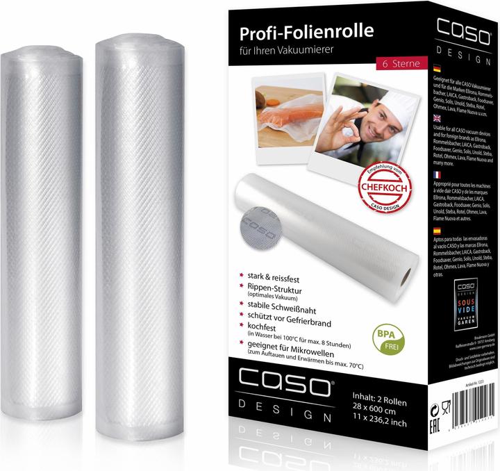 Produktbild Caso Folienrollen 27.5 x 600cm (2 x)