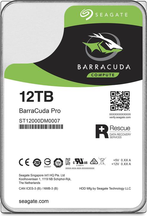 Produktbild Seagate BarraCuda Pro (12 TB, 3.5")