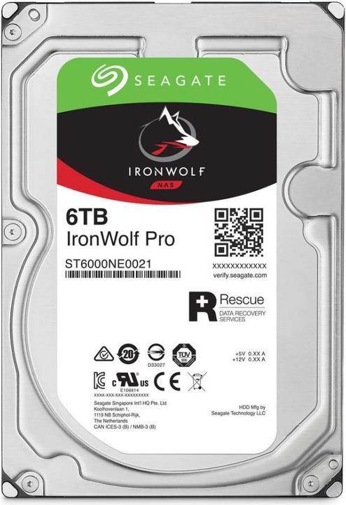 Produktbild Seagate IronWolf Pro (6 TB, 3.5", CMR)
