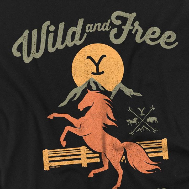 Actual product image Yellowstone Mens Wild & Free T-Shirt (4XL)