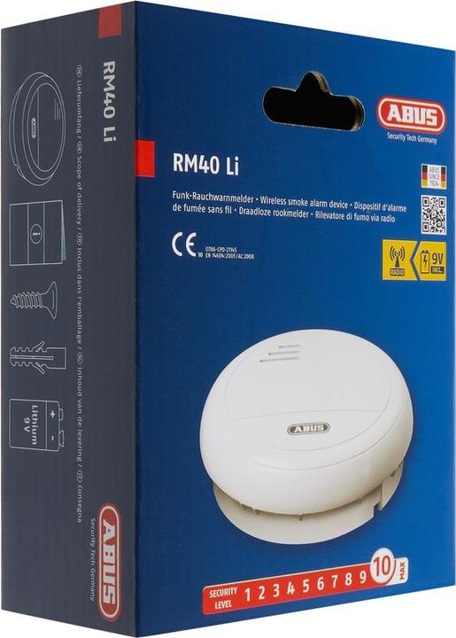 Actual product image Abus Smoke detector RM40 Li wireless