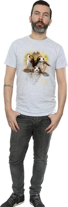 Actual product image Star Wars Mens Porg Brushed Cotton T-Shirt (M)