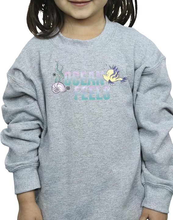 Actual product image Disney Girls The Little Mermaid Ocean Sweatshirt (116)