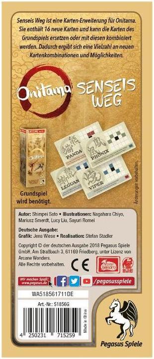 Actual product image Pegasus Onitama expansion, d Sensei's way, ages 8+, 2 players, 15-30 min. (German)