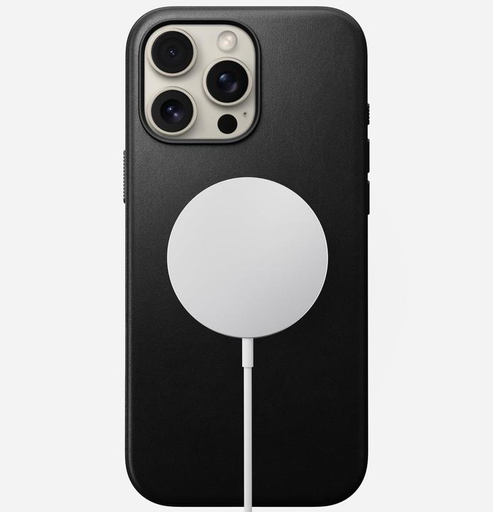 Produktbild Nomad Modern Leather Case iPhone 16 Pro Max Black (Apple iPhone 16 Pro Max)