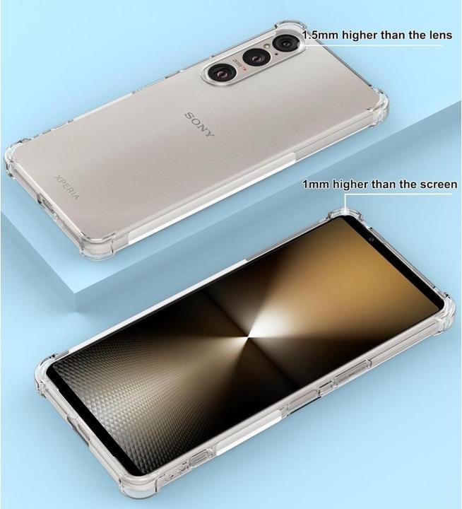 Produktbild Screenguard Sony Xperia 1 VI Hülle Crystal Soft Airbag Bumper (Sony Xperia 1 VI)
