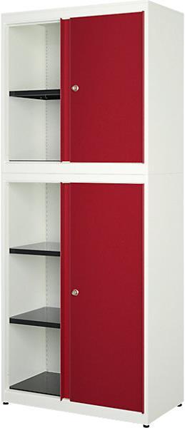 Graphitschwarz RAL 9011, Rubinrot RAL 3003