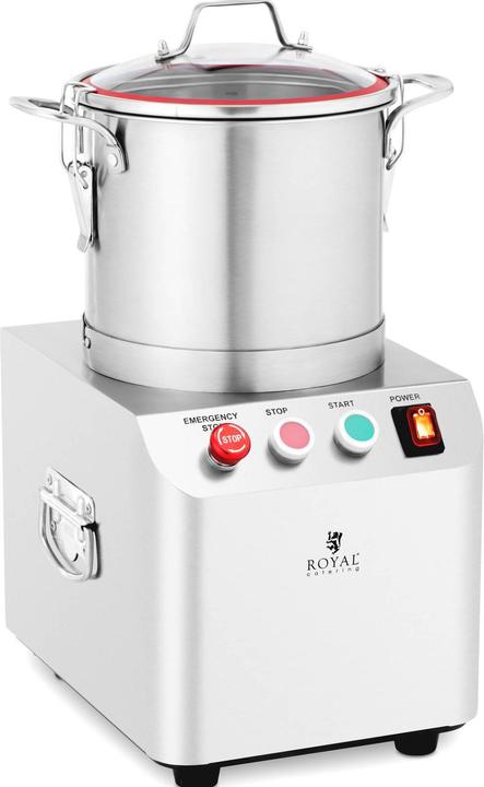 Produktbild Royal Catering Tischkutter Küchencutter Kutter Küchenmaschine 1400 U/min 6 L Edelstahl Gastro (550 W)