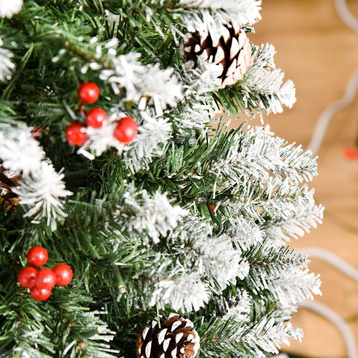 Image du produit Jamb Sapin de Noël 250 LEDs Neige (150 cm)