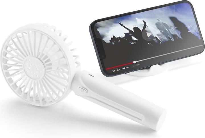 Produktbild Cellularline Ventilator Breezy weiss Tragbarer Ventilator mit Standfunktion PORTABLEFANW