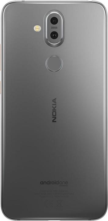 Produktbild Nokia 8.1 (64 GB, Steel, 6.18", Hybrid Dual SIM, 13 Mpx, 4G)