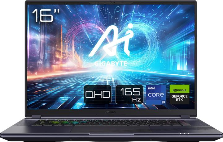 Actual product image Gigabyte Aorus 16X (16", Intel Core i9-14900HX, 32 GB, 2000 GB, DE)