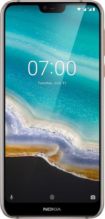 Nokia 7.1 (64 GB, Steel, 5.80", Hybrid Dual SIM, 12 Mpx, 4G)