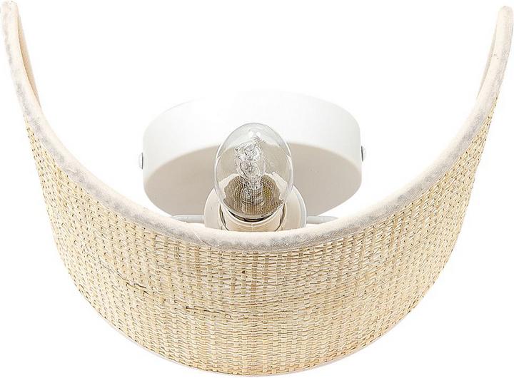 Immagine prodotto Beliani Lampada da parete Rattan color naturale semicircolare CARIO (E27)