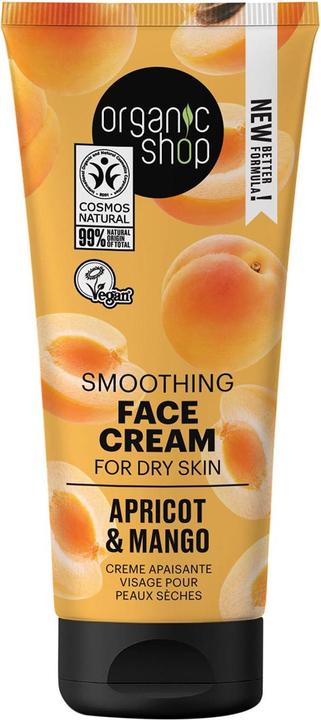 Produktbild Organic Shop Leichte tägliche Gesichtscreme für trockene Haut, Aprikose und Mango (50 ml) (50 ml, Tagescreme)