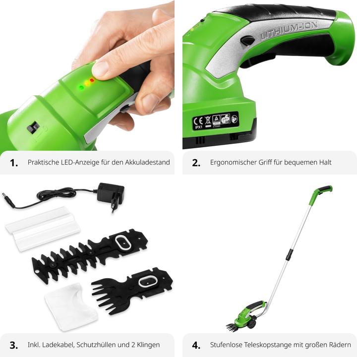 Immagine prodotto tectake Tagliasiepi (Tagliasiepi a batteria)