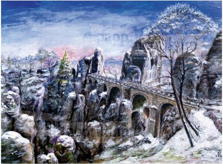 Pappnoptikum 1017 - Sächsische Schweiz - Bastei (Mini-Adventskalender)