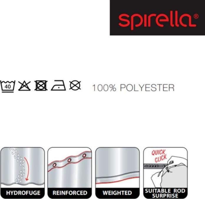 Actual product image spirella Tropic (180 x 200 cm)