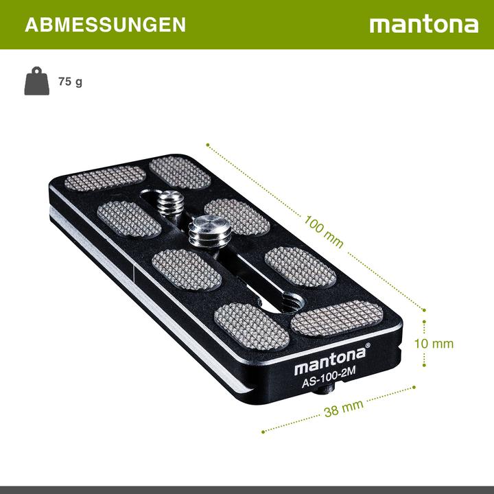 Produktbild mantona AS-100-2M (Stativ Schnellwechselplatte)
