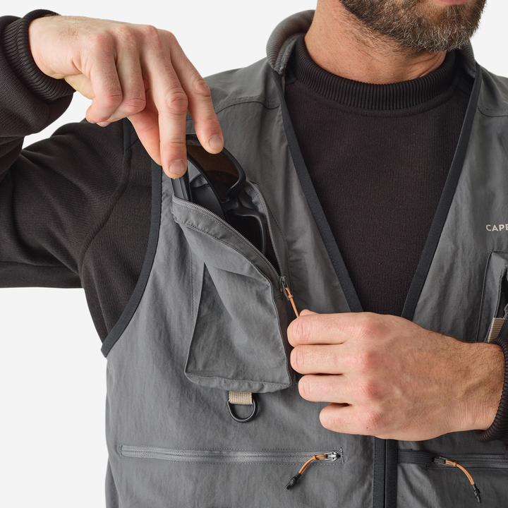 Immagine prodotto Caperlan Gilet da pesca FV 500 grigio (L)