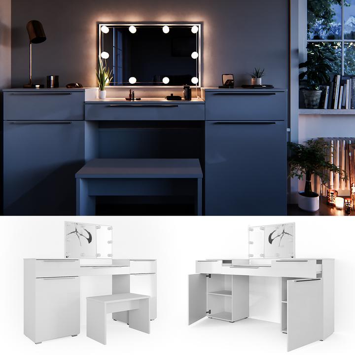 Produktbild Vicco Lilli mit Hocker und Beleuchtung (190 x 90 x 39 cm)