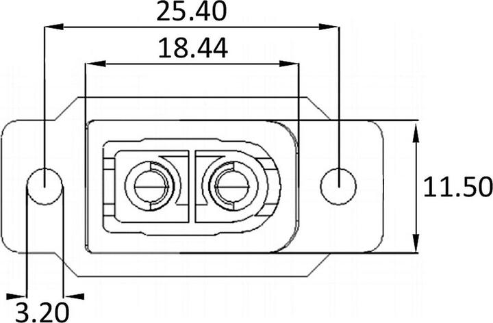 Actual product image Jamara Panel jack/plug