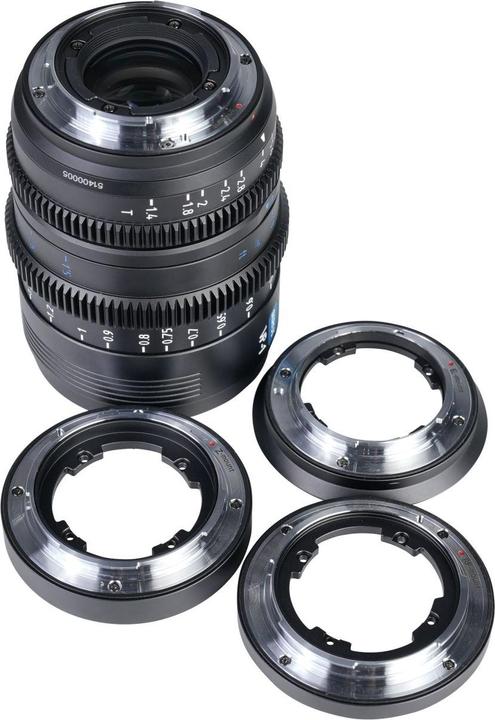 Produktbild Sirui VP-1-3B VISION PRIME T1.4 Full-frame Cine Lens 24mm&35mm&50mm Black mit Wechsel Mount (C-Mount, Vollformat)