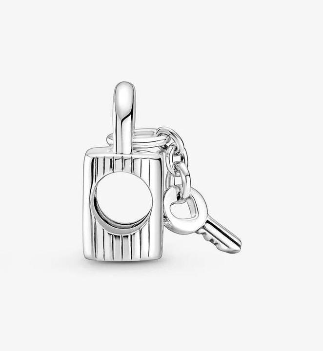 Actual product image Pandora Charm lock & heart key (Sterling silver 925)