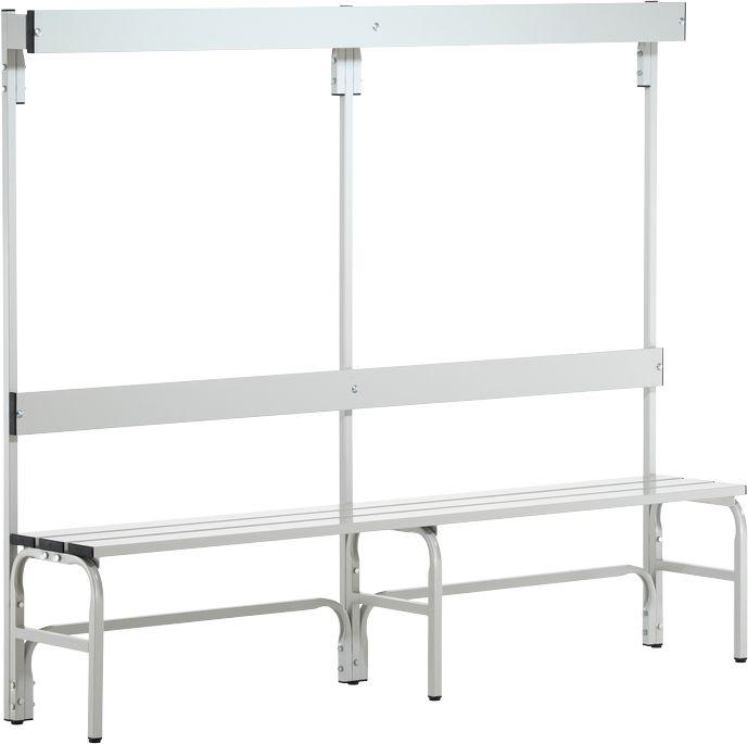 Image du produit Sypro Banc de vestiaire en acier, h x p 1650 x 375 mm, simple face, longueur 2000 mm (200 cm, 165 cm)