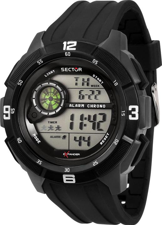 Sector Herrenuhr Ex-04 (Digitaluhr, 49 mm)