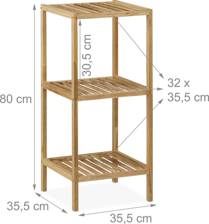 Image du produit Relaxdays Étagère de bain