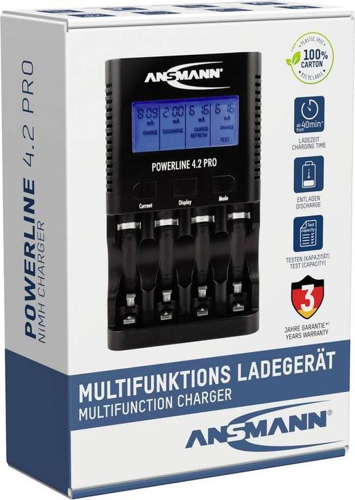 Produktbild Ansmann Powerline 4.2 Pro (1 Stk., HR03, Ladegerät ohne Akku)
