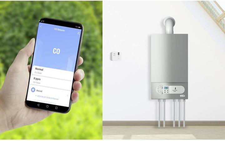 Actual product image Sygonix Carbon monoxide detector set of 1 incl. 5-year battery, with app control