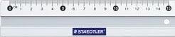 Image du produit Staedtler Règle en métal, en aluminium, longueur 150 mm Échelle en millimètres, graduation en relief, bord à (15 cm)