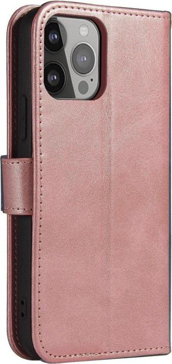 Produktbild Hurtel Back panel cover Magnet Case with flap for iPhone 16e - pink (Apple iPhone 16e)