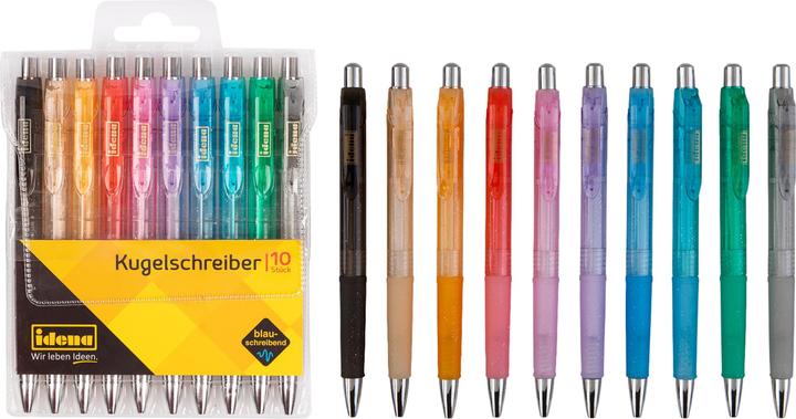 Actual product image Idena 500275 - Ballpoint pen, 10 pieces, blue ink (10 x)