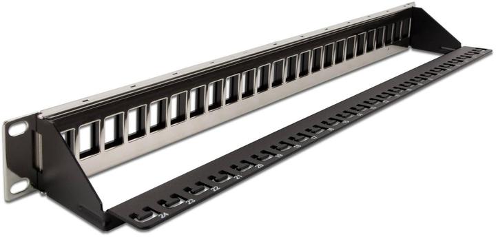 Immagine prodotto Delock 19? Pannello patch Keystone a 24 porte con guida di rilievo nero