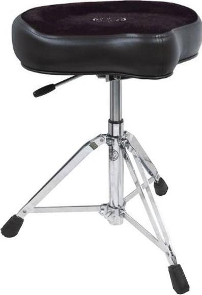 Actual product image Roc-n-Soc Gaslift Drum Stool Saddle with Backrest Black (Drummer's seat)